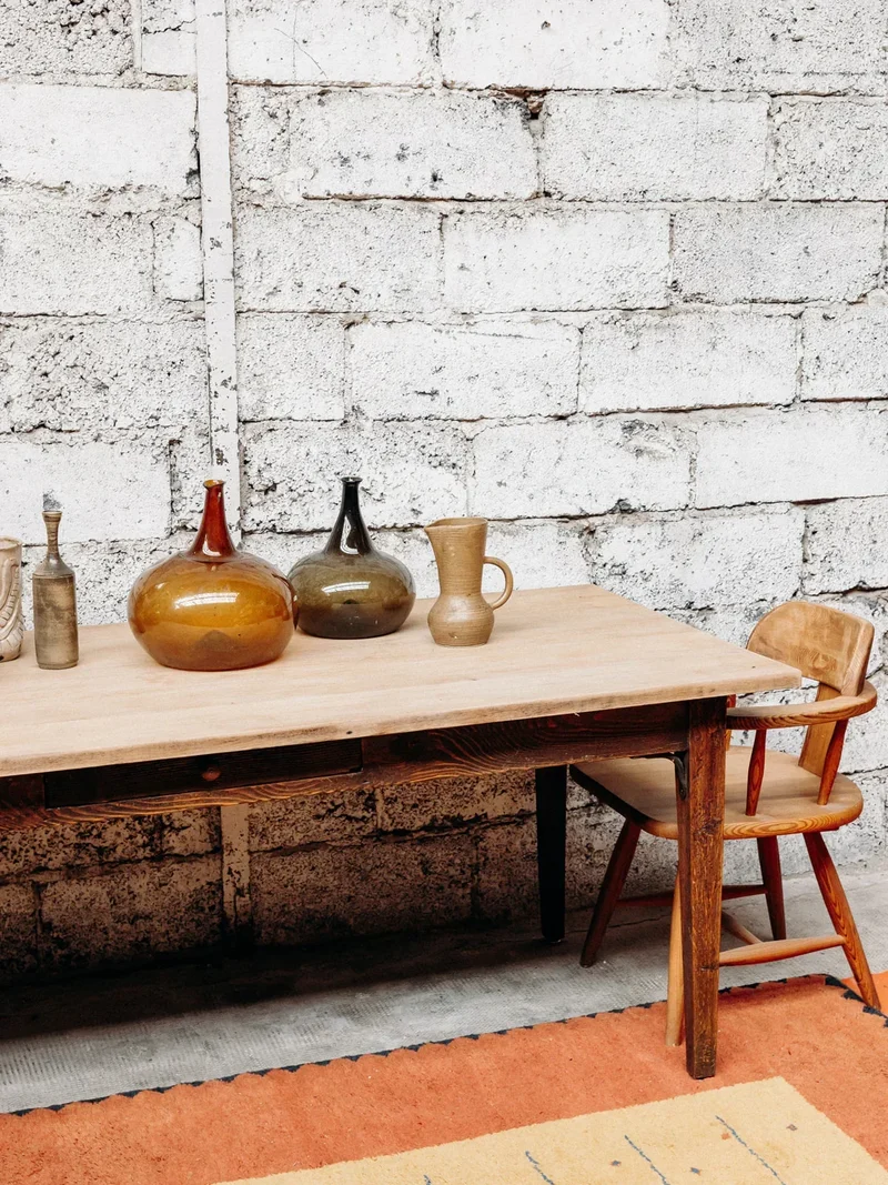 Romy, la table de ferme en bois N°333