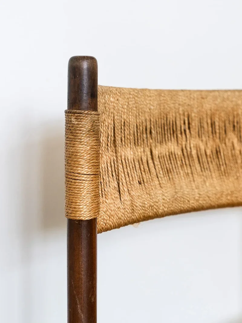 Claude, la paire de chaises en corde N°726