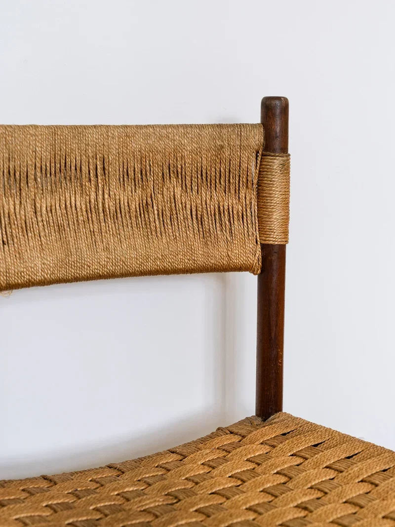 Claude, la paire de chaises en corde N°726
