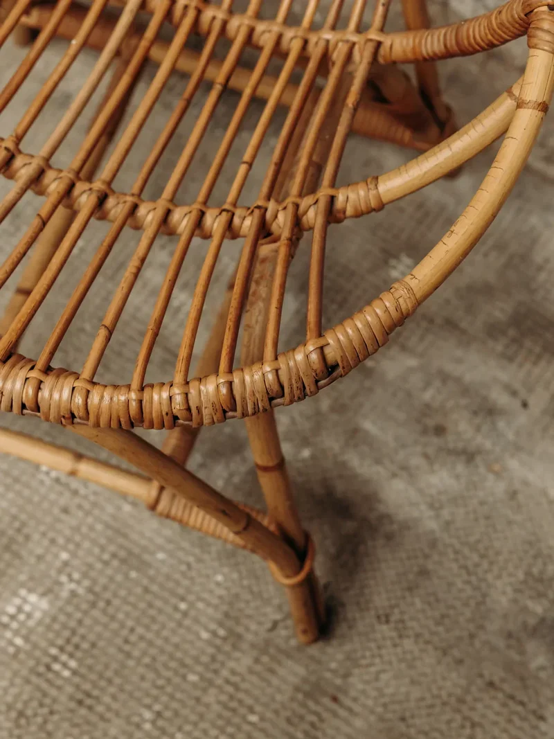 Ernest, le fauteuil en rotin N°196
