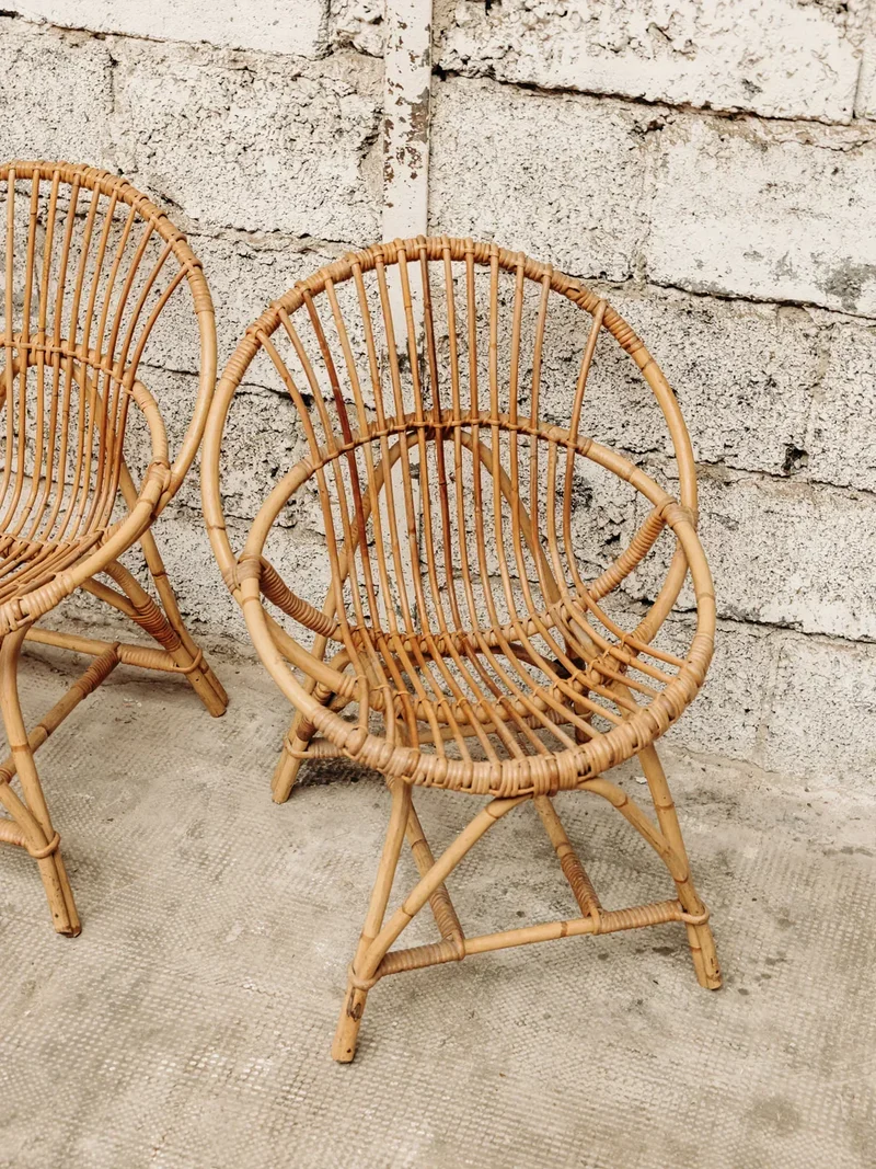 Ernest, le fauteuil en rotin N°196