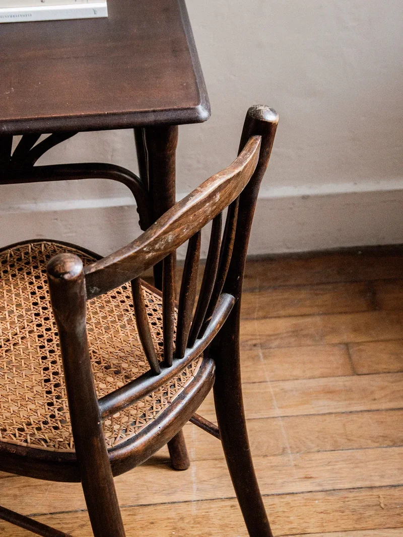 Ange, l'ensemble 1 table et 2 chaises Baumann N°1