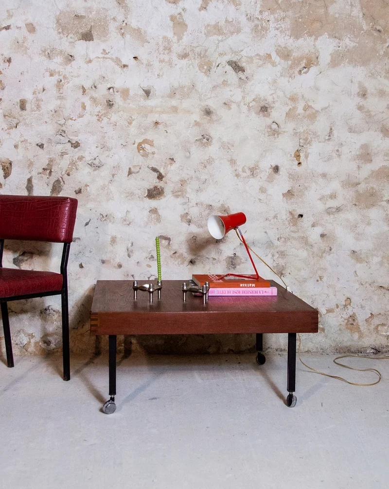 Donna, la table basse en teck N°232