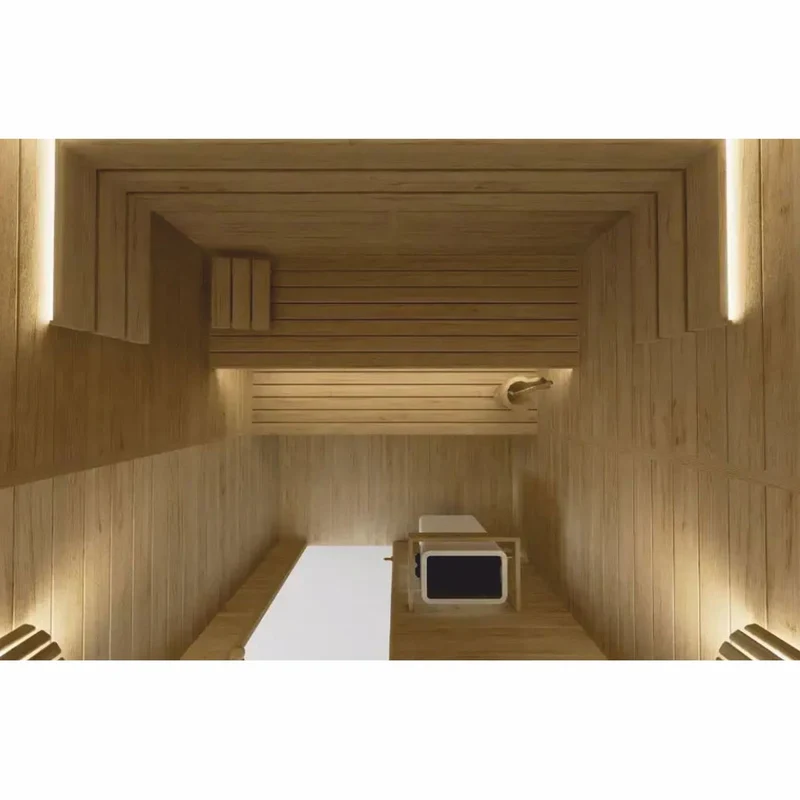 Casa Padrino Luxus 6 Personen Innensauna Naturfarben 200 x 200 x H. 190 cm