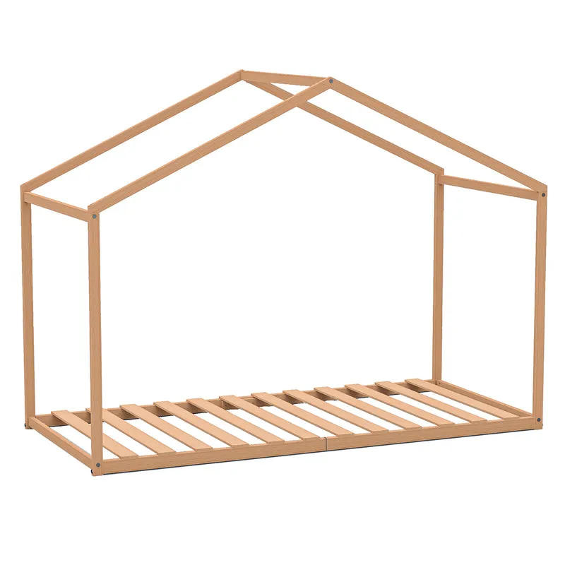 Lit cabane 90x190 sommier inclus Gloria Bois