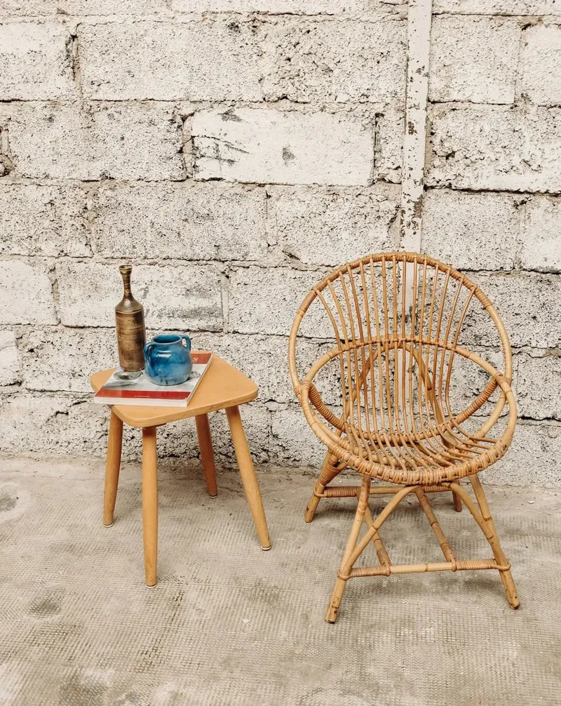 Regis, le tabouret carré en bois N°562