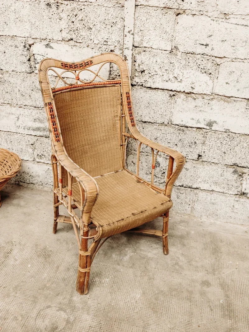 Ernest, le fauteuil en rotin N°197