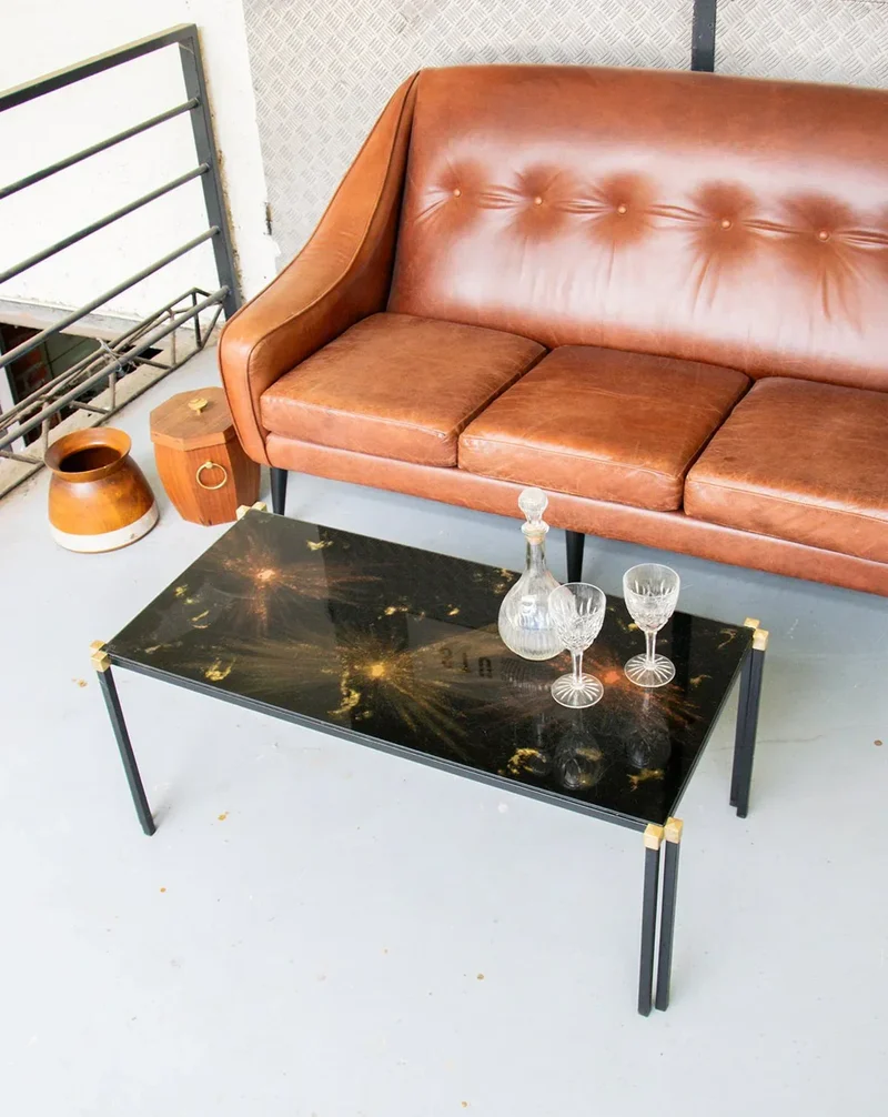 Donna, la table basse en verre N°122