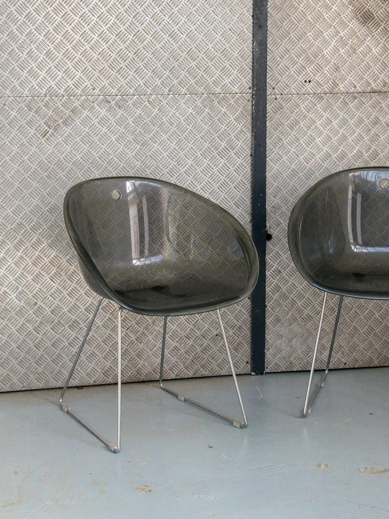 Alma, le lot de 6 chaises italiennes en métal N°1314