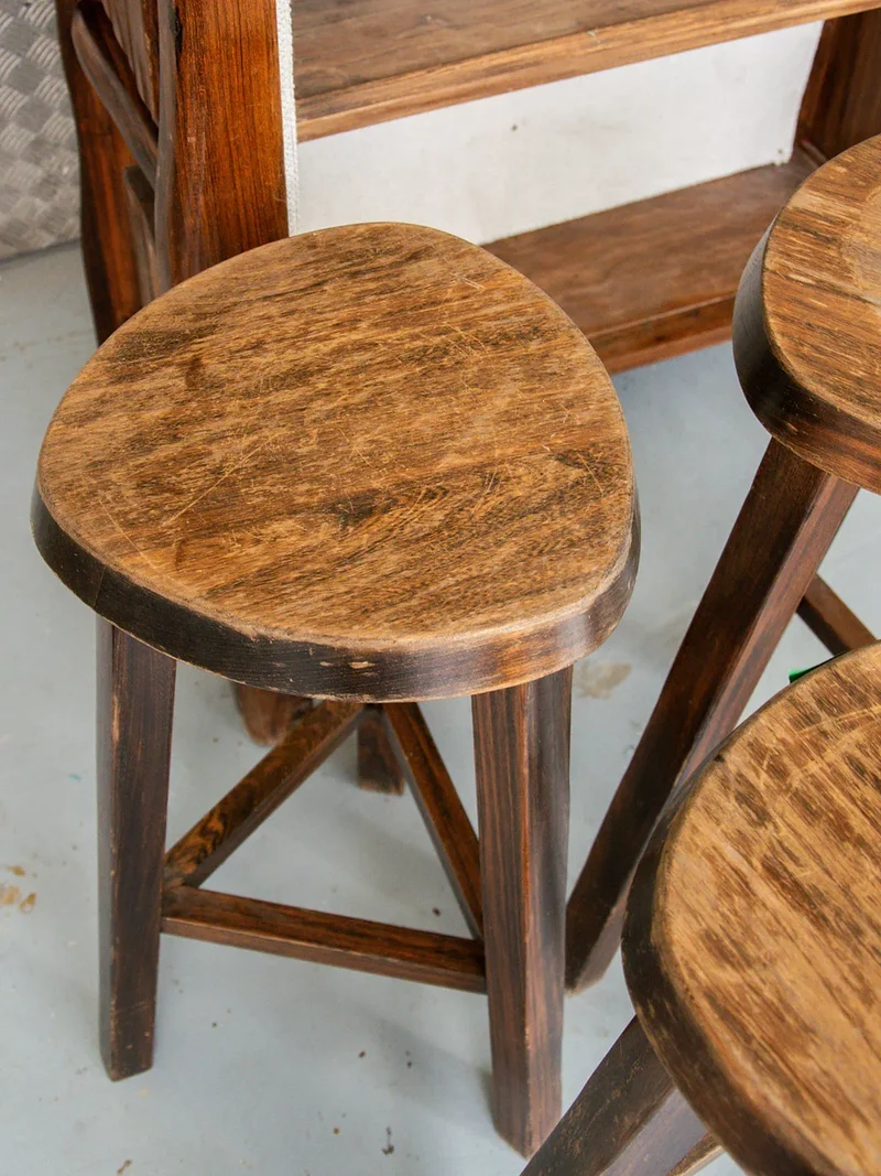 Gaston, le lot de 3 tabourets de bar N°134