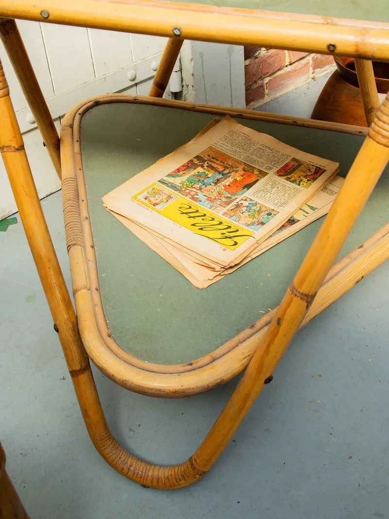 Francine, la table d'appoint en osier N°249