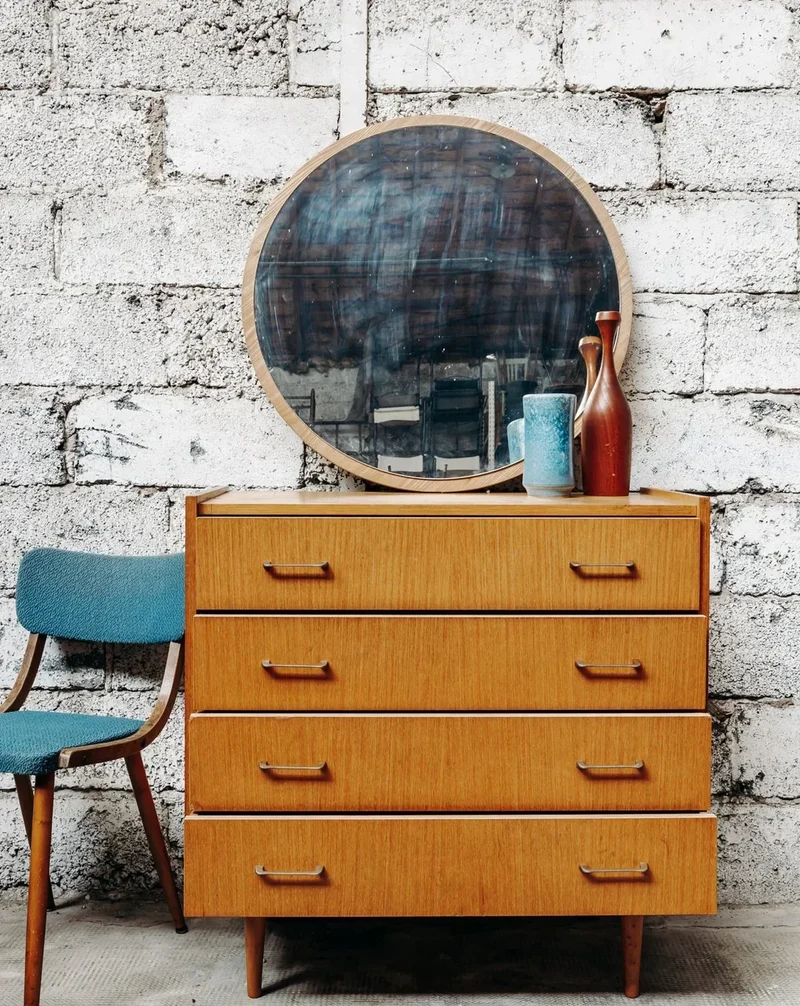 Igor, le miroir rond en bois N°553