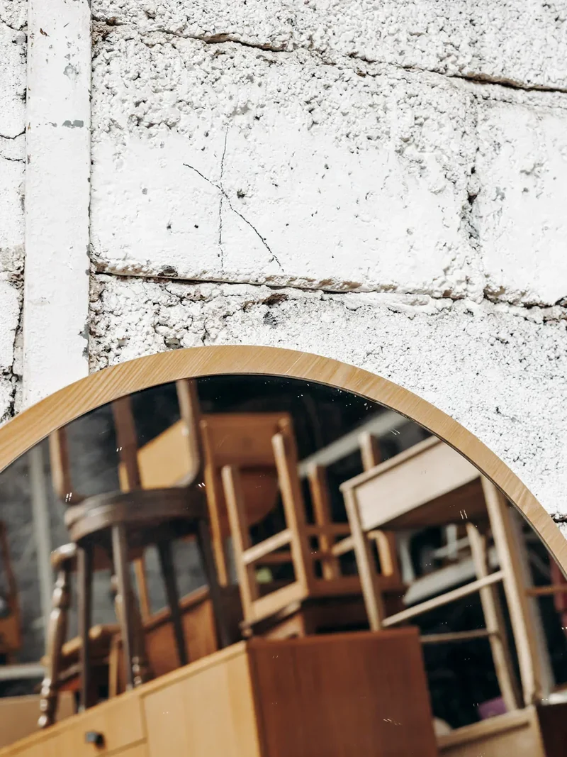 Igor, le miroir rond en bois N°553