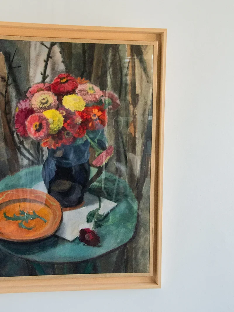 Nina, la toile peinte fleurie N°133