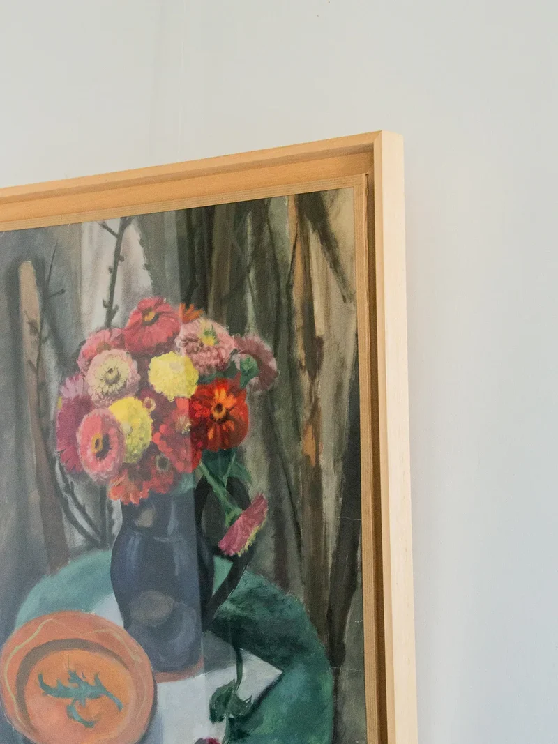 Nina, la toile peinte fleurie N°133