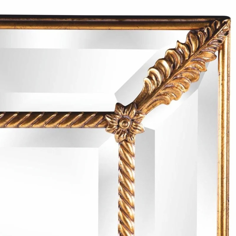 Casa Padrino Luxus Barock Spiegel Antik Gold H. 123 cm - Barockstil Möbel