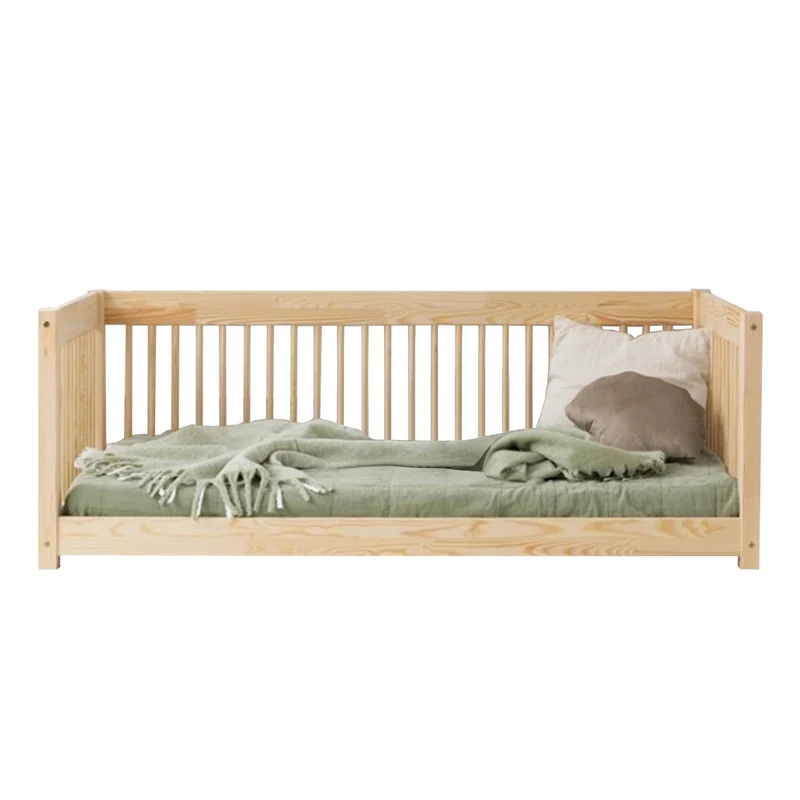 Lit banquette 90x190 sommier inclus Perrine Bois