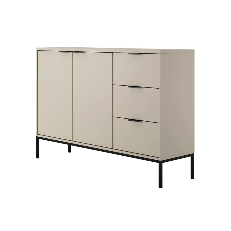 Buffet 2 portes 3 tiroirs Seattle Cachemire