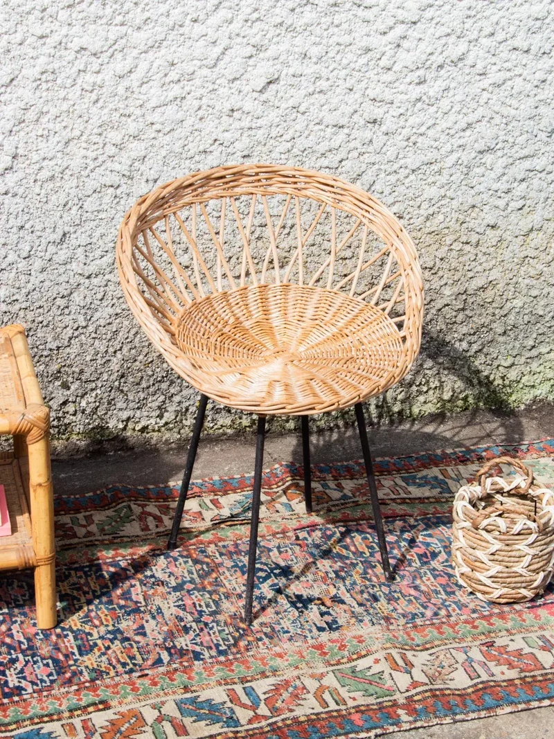 Ernest, le fauteuil en rotin N°183