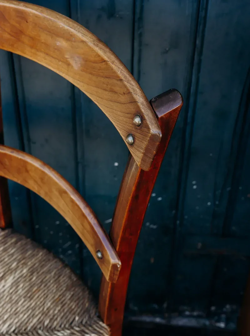 Claude, la chaise en bois et paille N°405
