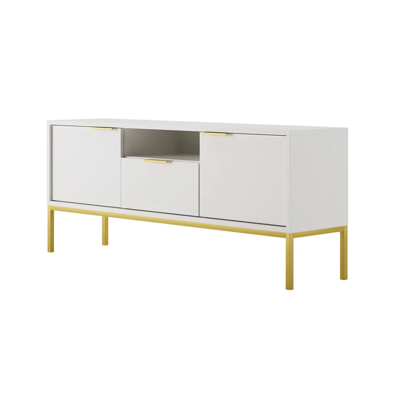 Meuble TV 135 cm Seattle Blanc