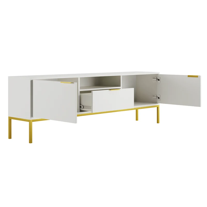 Meuble TV 175 cm Seattle Blanc
