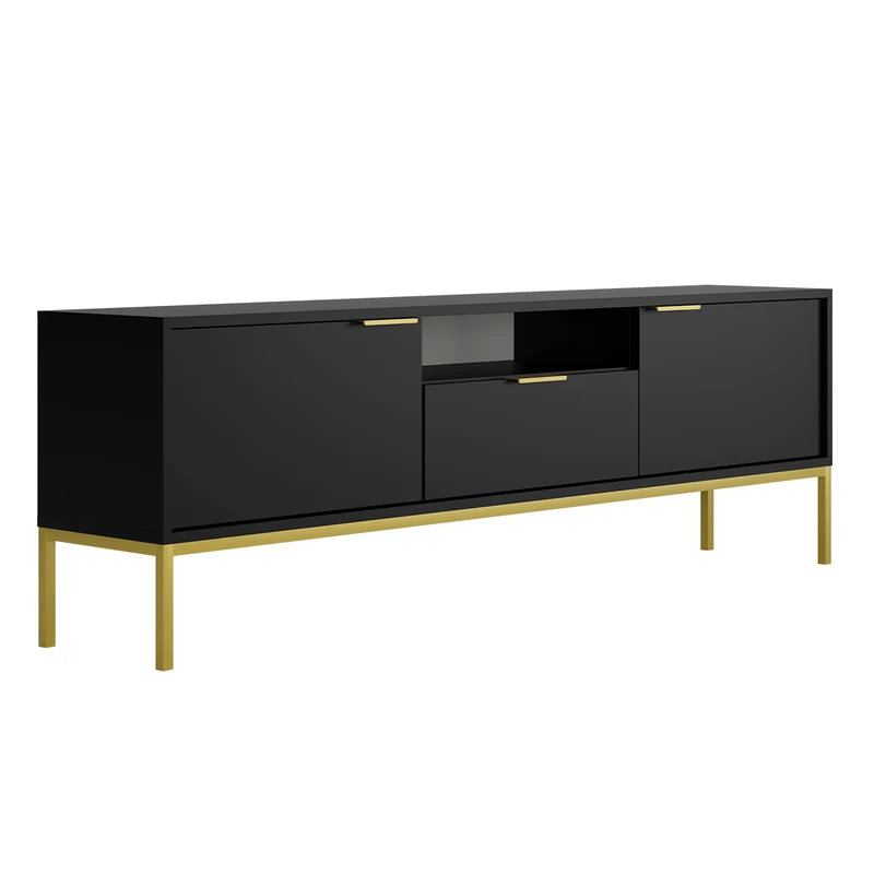Meuble TV 175 cm Seattle Noir
