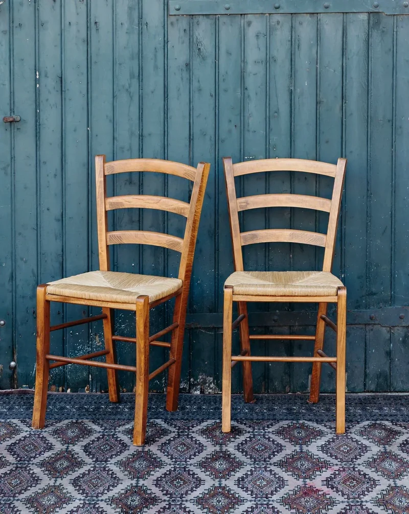 Claude, la chaise en bois et paille N°452