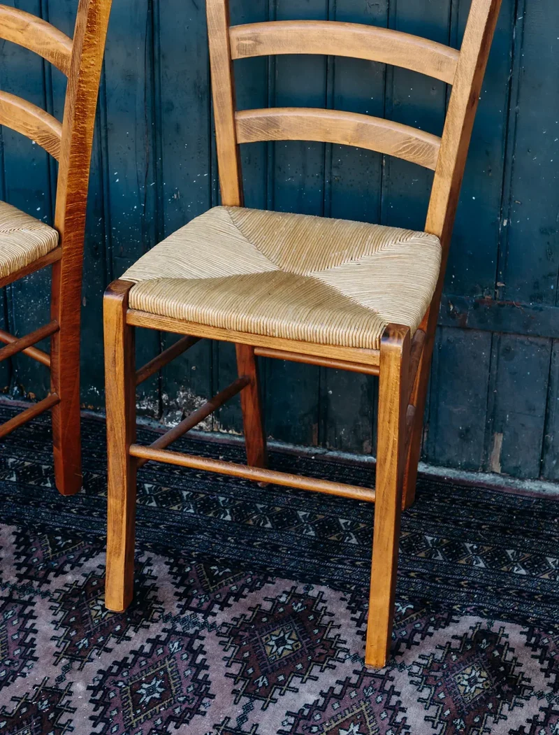 Claude, la chaise en bois et paille N°452