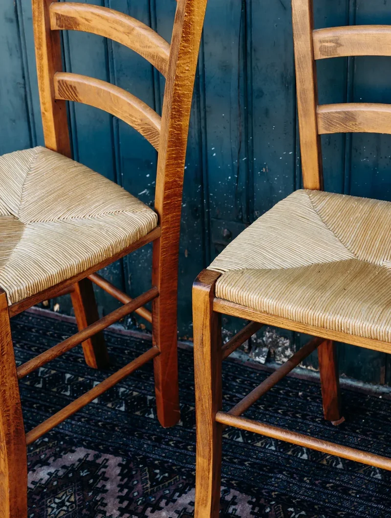 Claude, la chaise en bois et paille N°452