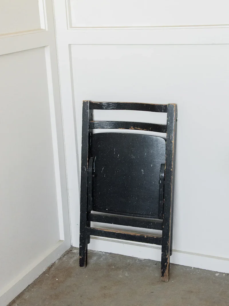 Claude, la chaise pliante noir N°870