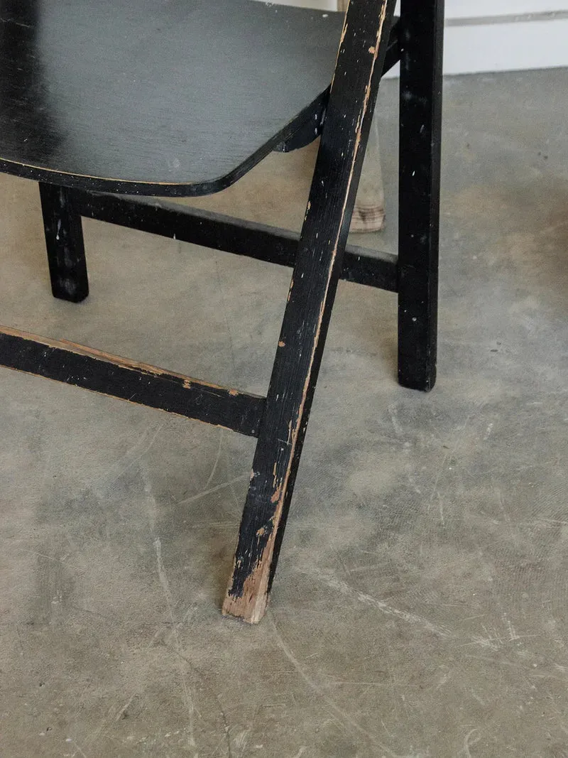 Claude, la chaise pliante noir N°870