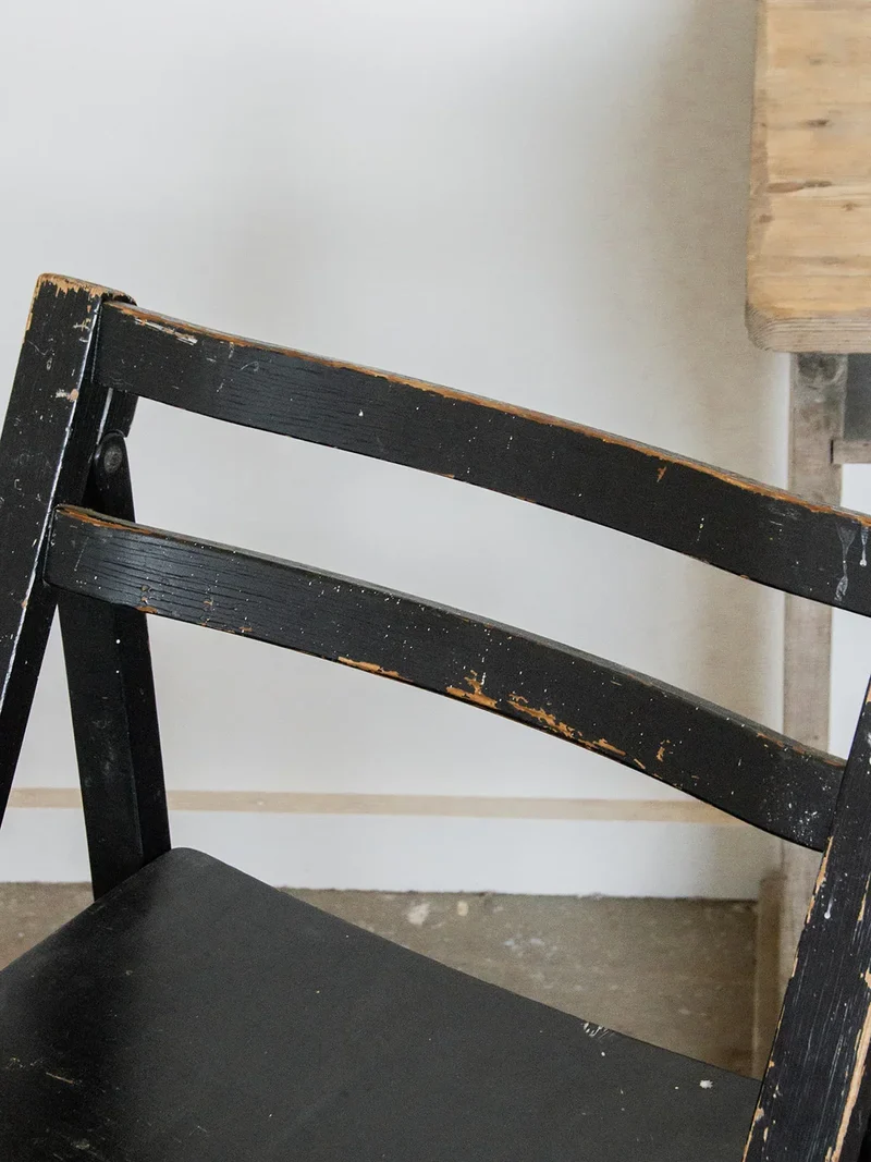 Claude, la chaise pliante noir N°870