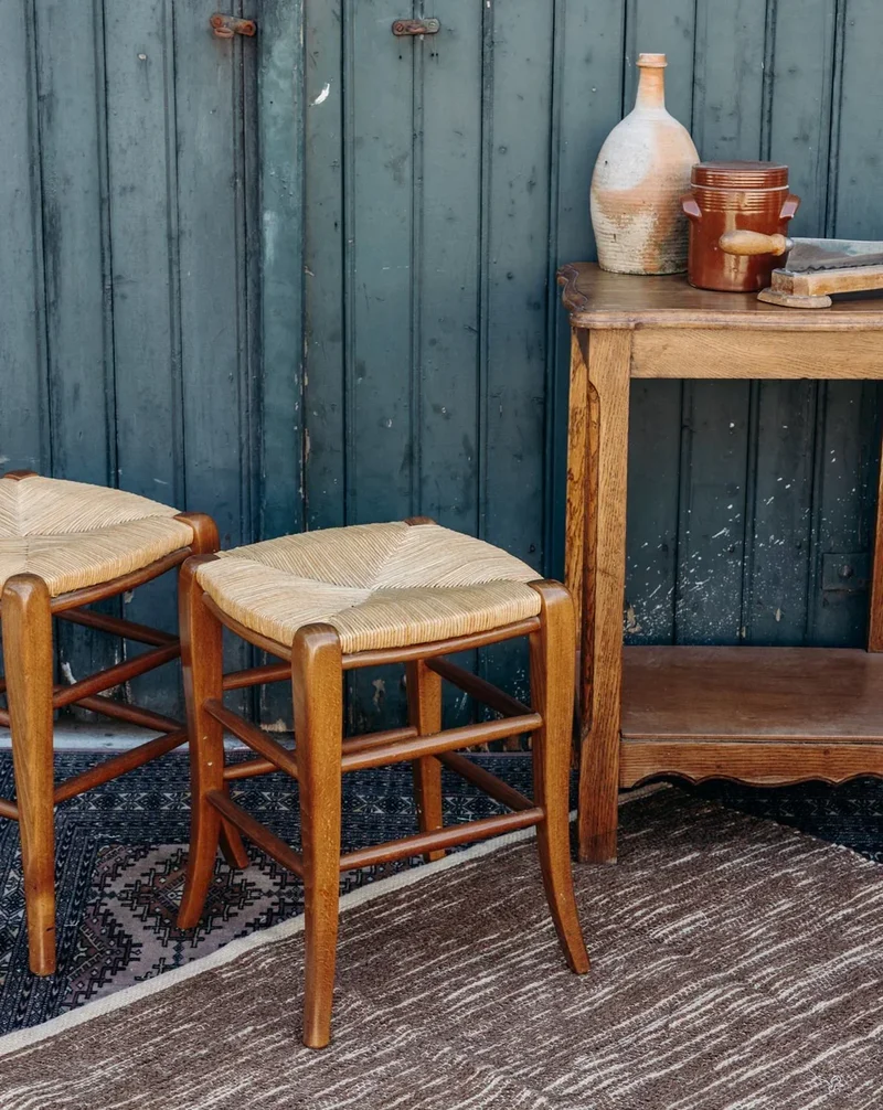 Regis, le tabouret en osier N°433
