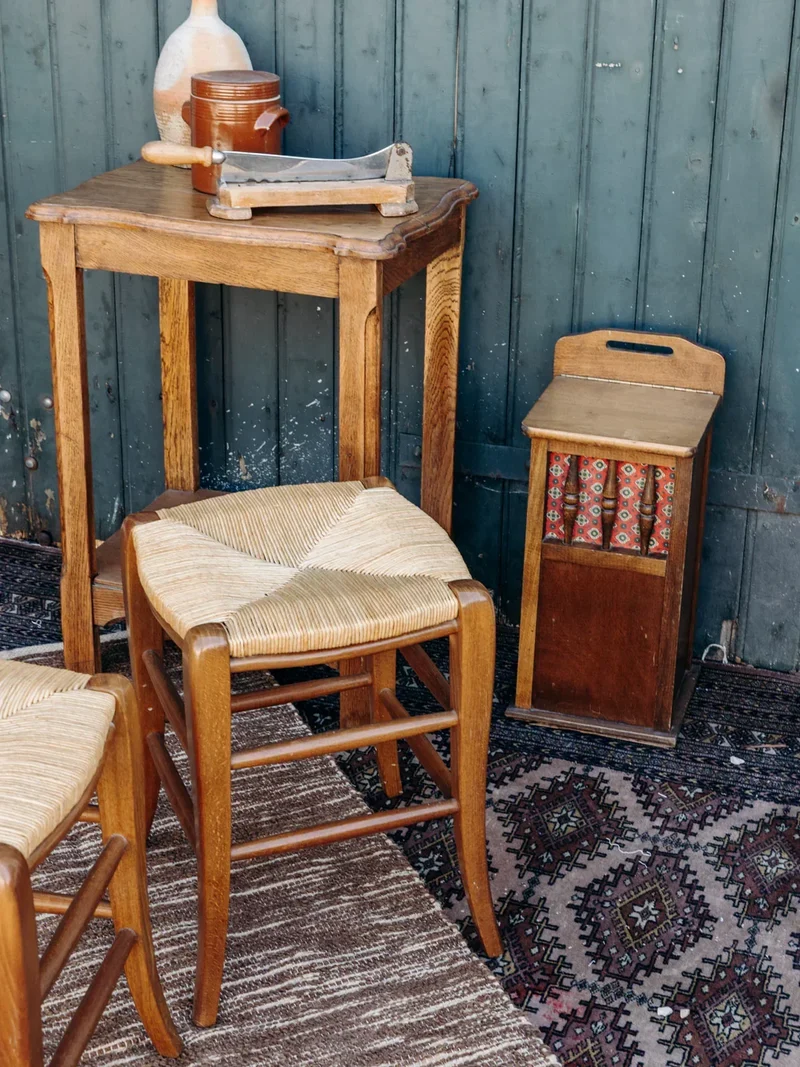 Regis, le tabouret en osier N°433