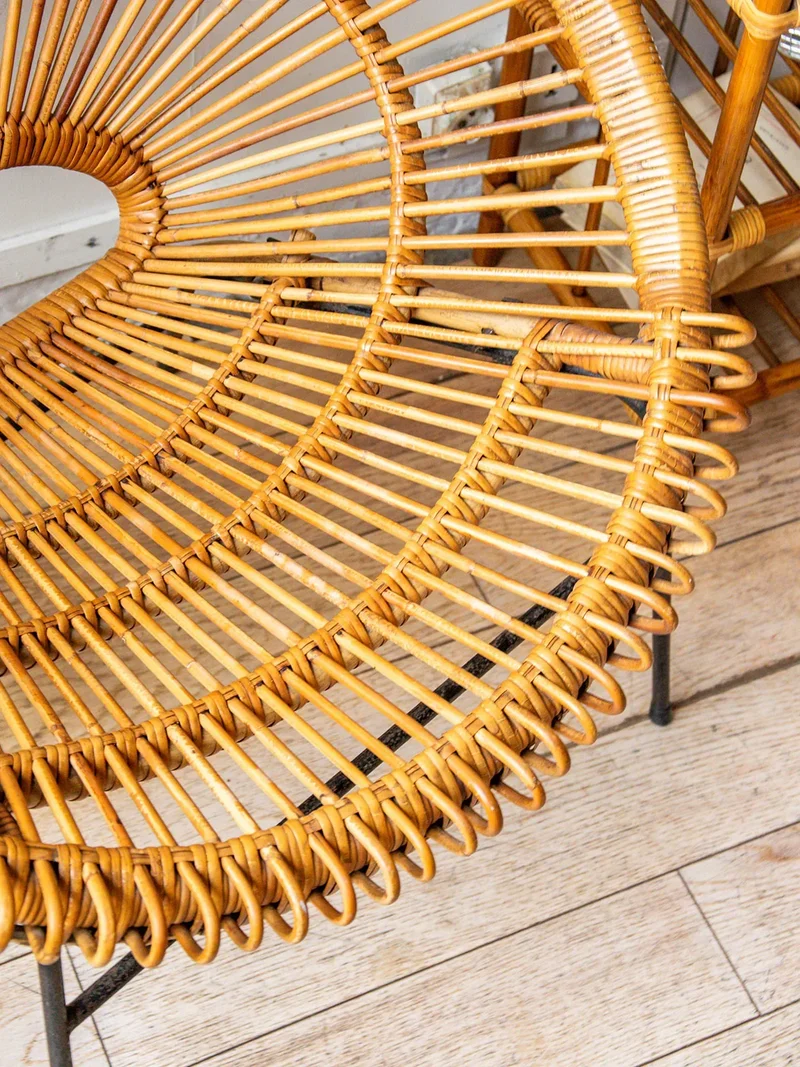 Ernest, le fauteuil en rotin N°172