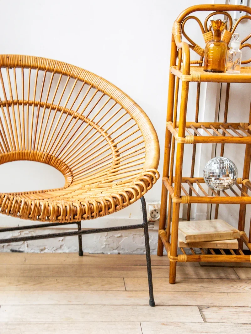 Ernest, le fauteuil en rotin N°172