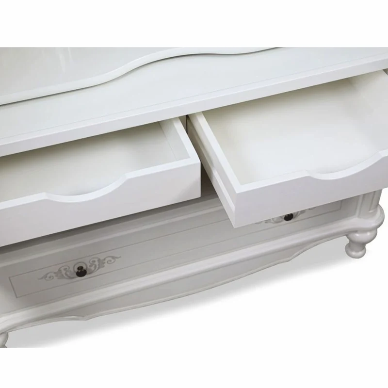 Casa Padrino Luxus Barock Barschrank Weiß H. 160 cm - Barockstil Bar Möbel