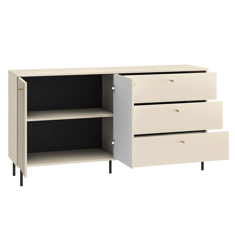 Buffet 2 portes 3 tiroirs Nova Cachemire