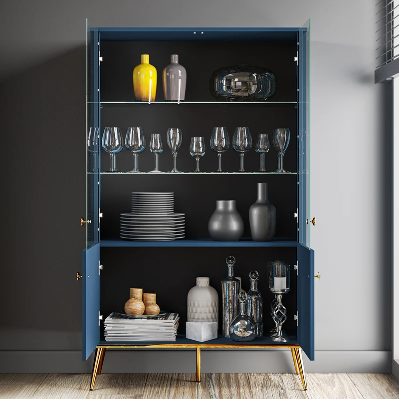 Vaisselier 4 portes Thalia Bleu