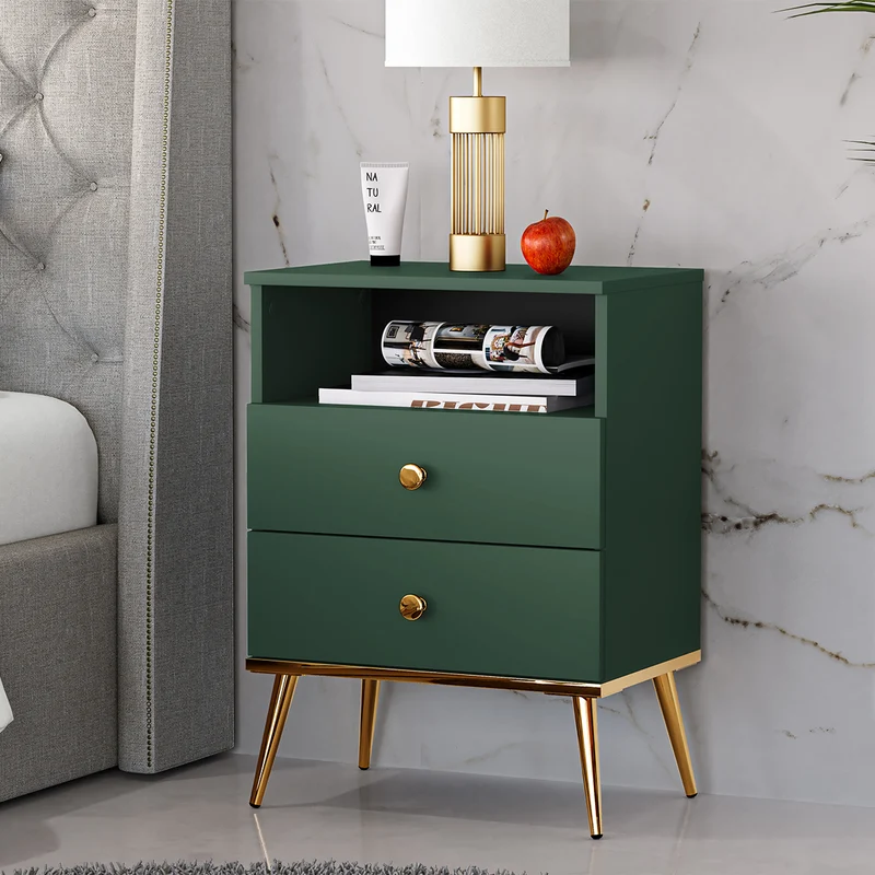 Chevet 2 tiroirs Thalia Vert