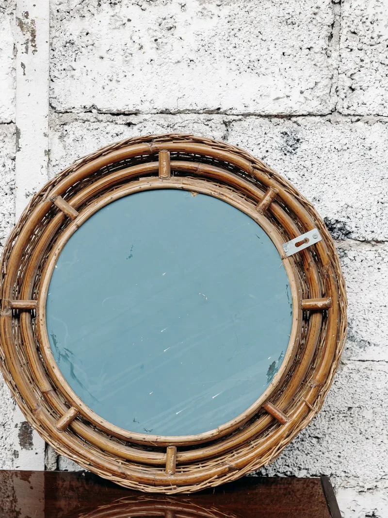 Georges, le miroir en osier N°653