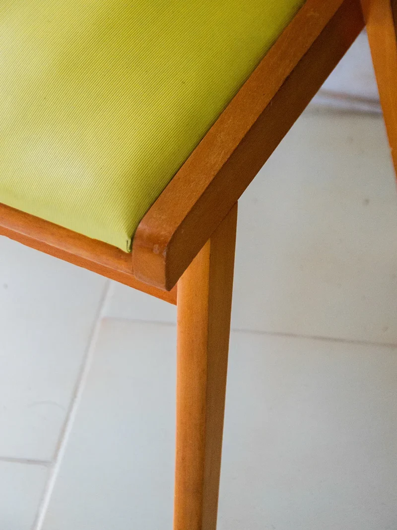 Ernest, le fauteuil bridge jaune N°140