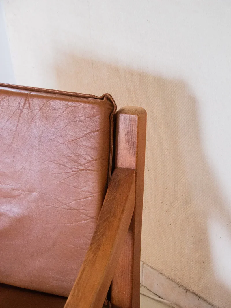 Ernest, le fauteuil camel N°128