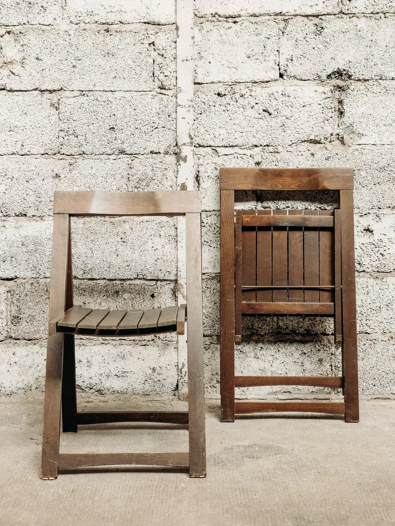 Claude, la paire de chaises pliantes N°873