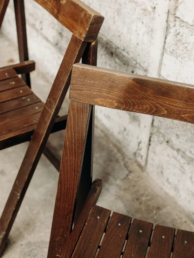 Claude, la paire de chaises pliantes N°873