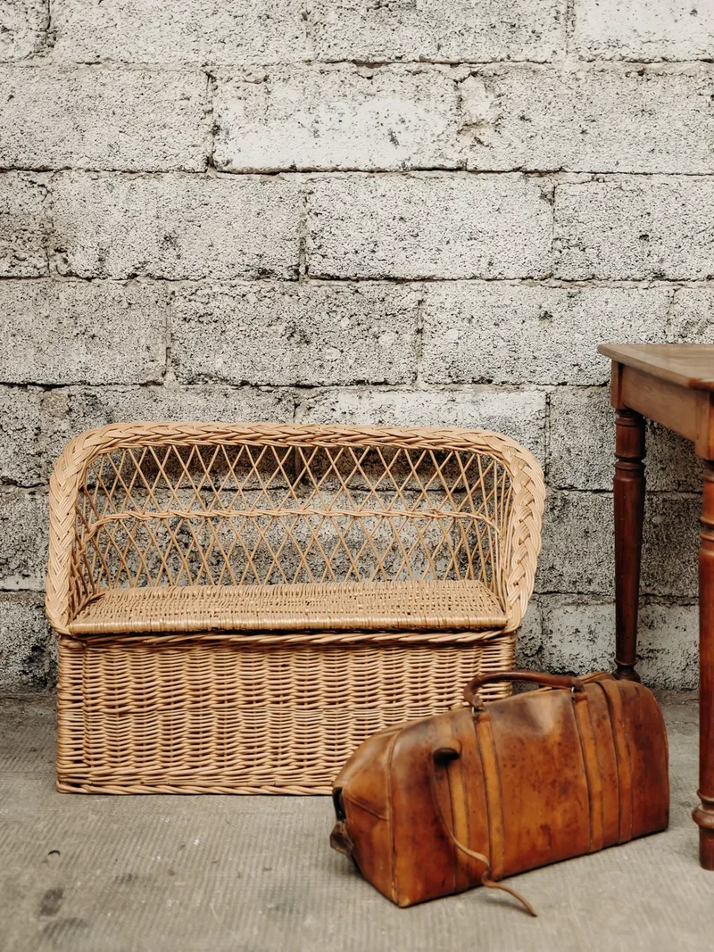Antoine, le banc en osier N°252