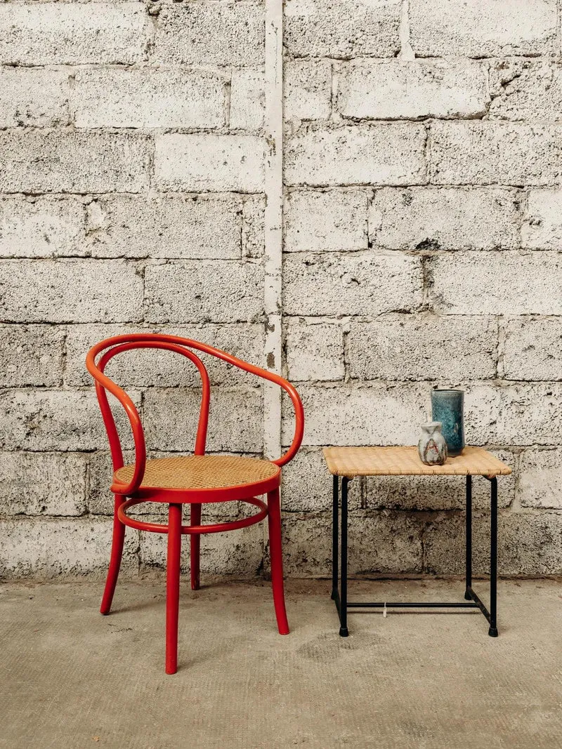 Francine, la table d'appoint en osier N°418