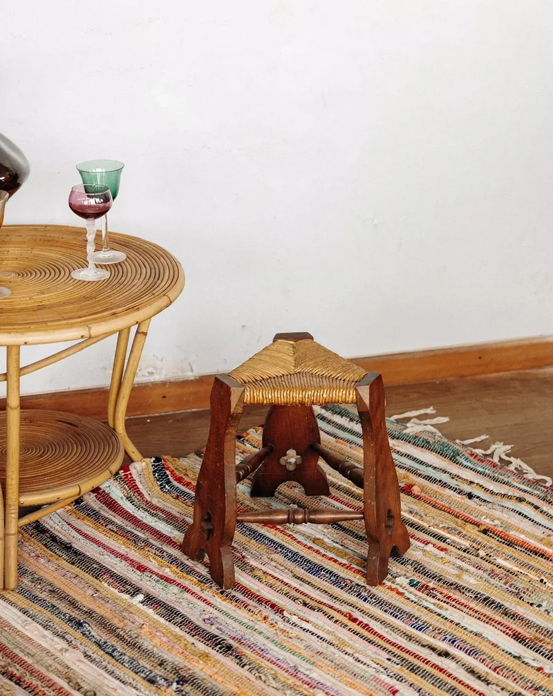 Regis, le tabouret en paille N°334