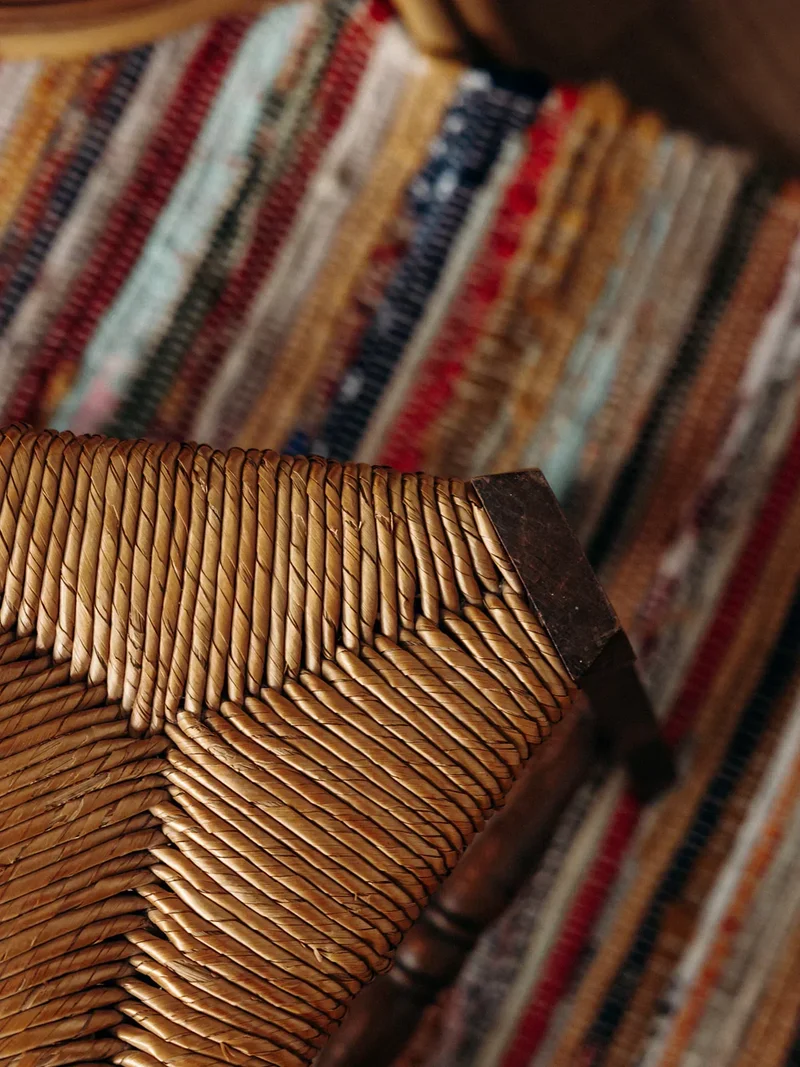 Regis, le tabouret en paille N°334